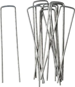 Nature - Gronddoekpennen (10 St.) - 14x3cm - Metaal