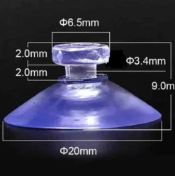 Allesvoordeliger Zuignapje Klein - 10 Stuks - Ophanghaakje