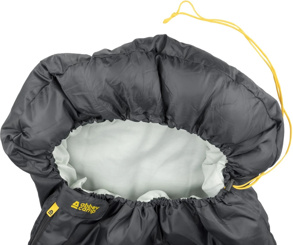 Abbey Camp Slaapzak Mummie - Grijs - 210 X 80/50 Cm - Afbeelding 4