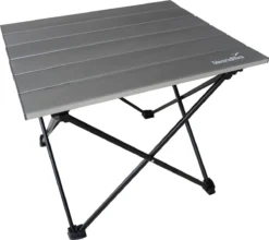 Skandika Ruka S Kleine Campingtafel – Campingtafels - Aluminium Campingtafel, Opvouwbaar, Zeer Licht, Eenvoudig Te Monteren, Stabiele Standaard - Opvouwtafel Voor Kamperen, Tenten Wandelen, Reizen, Thuis, Tuin – Tot Max. 20 Kg. - Grijs