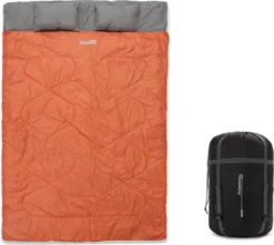 Where Tomorrow Double Slaapzak 220 X 150 Cm Diverse Kleuren - Oranje