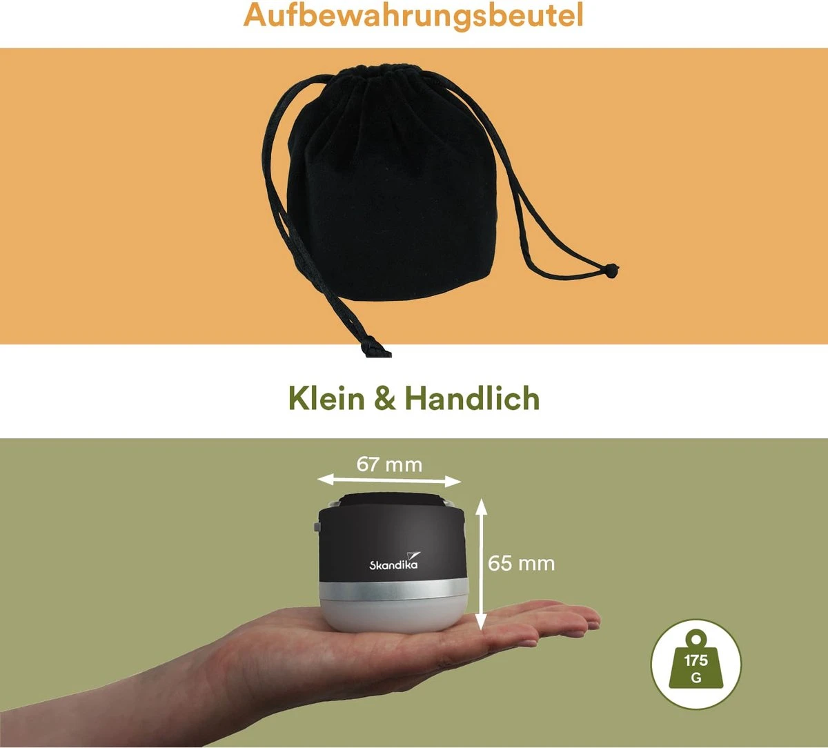 Skandika Campinglamp Tarfala – Tentlampen – Campinglampen – Kampeerlamp – Tentlamp Oplaadbaar, Traploos Dimbaar, Ophanghaak, USB Aansluiting – 3600 MAh Powerbank – Warm Wit, Koel Wit, 110 H Batterij – Tentlamp Buiten – Energieklasse A ++ - Zwart - Afbeelding 2