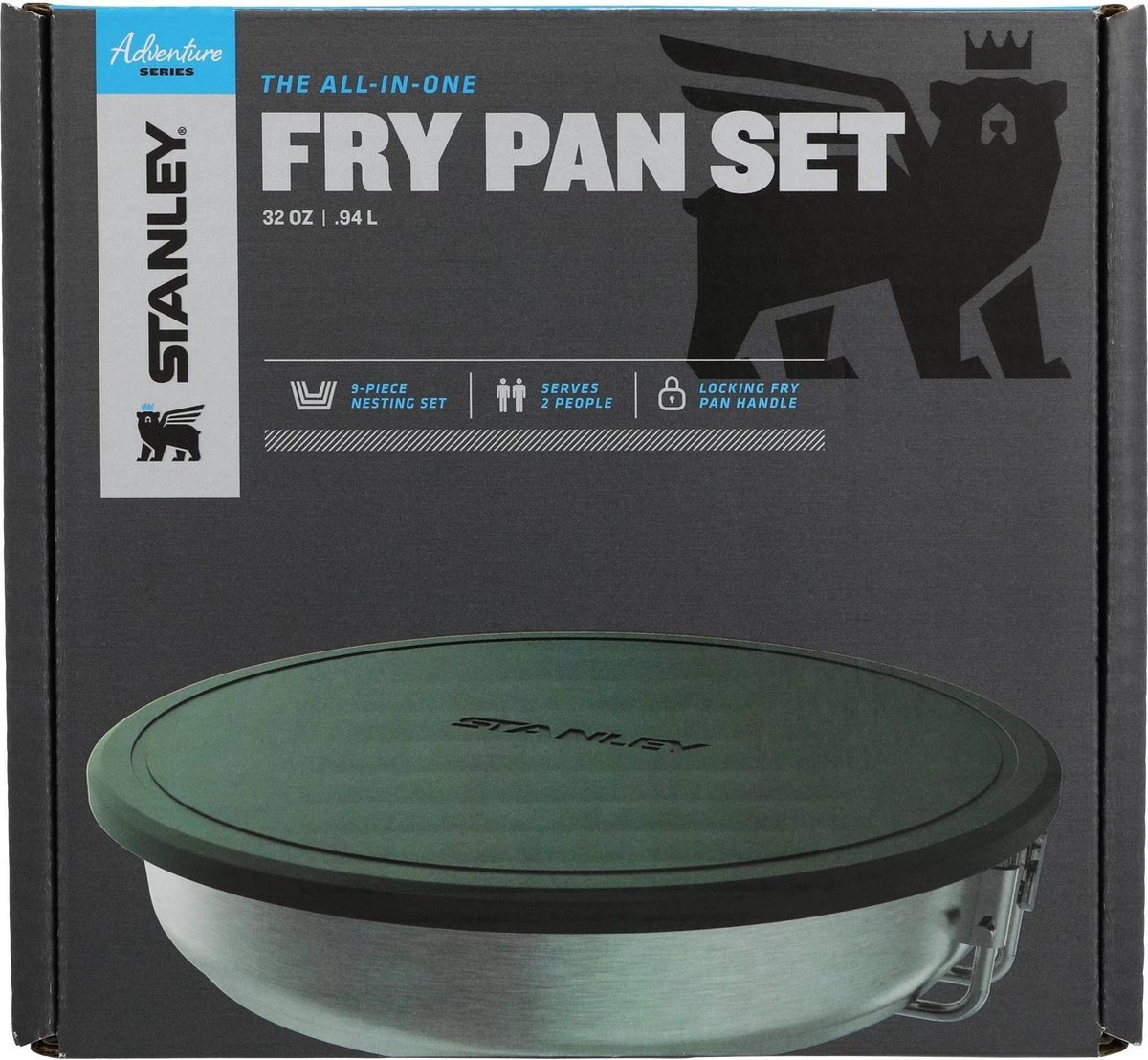 Stanley The All-In_One Fry Pan Set 1 L - Campingkookset - Stainless Steel - Afbeelding 5