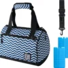Brisby 4 Laags Geïsoleerde Koeltas - Lunchtas 10 Liter - Zigzag Blauw
