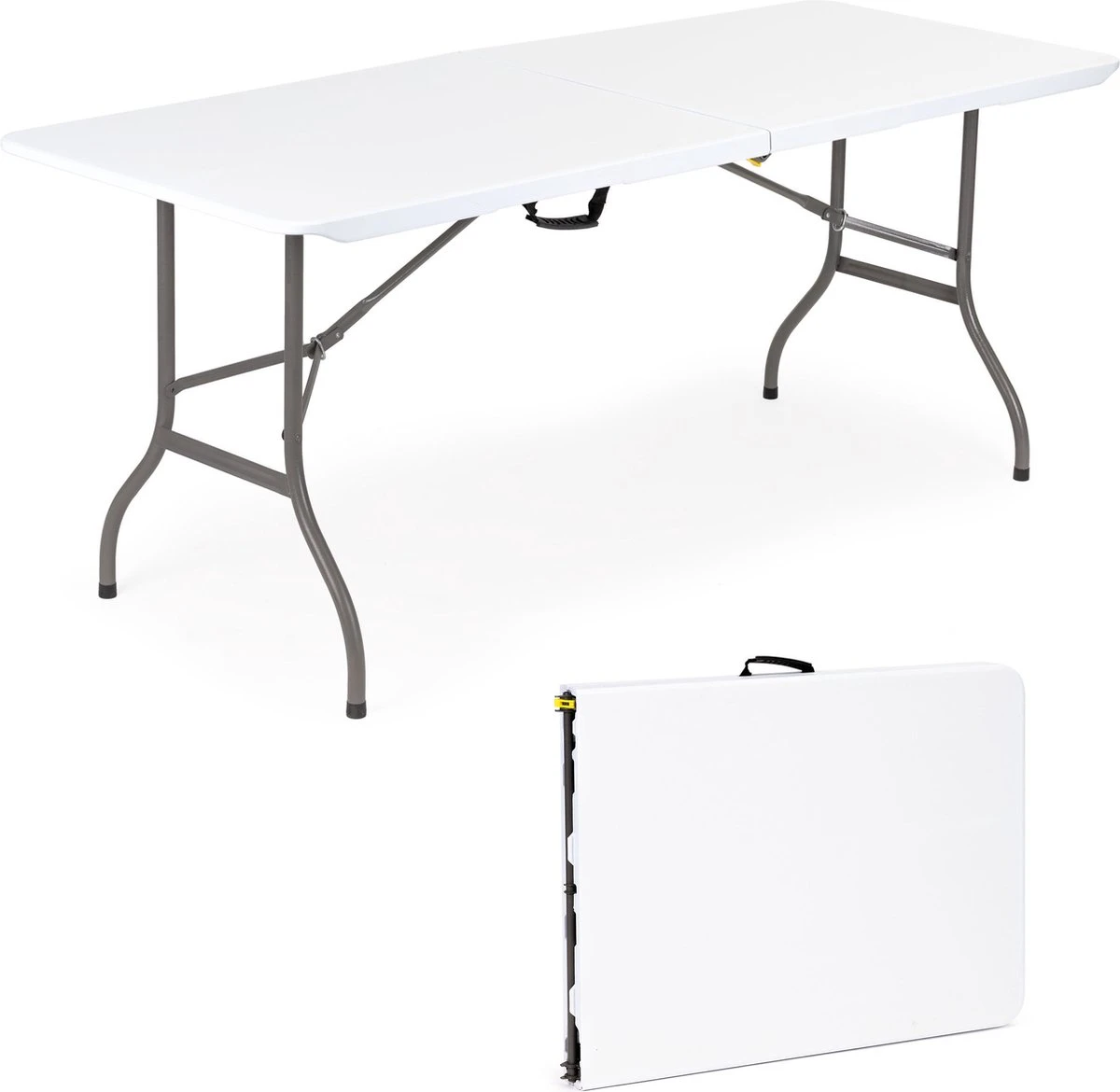 Inklapbare Tafel - Opklaptafel - 180x70x73,5 Cm - Wit