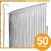 Stalen Haringen Set Van 50st. - Premium Staal - Grondanker - Tent Haring - Grondhaken - Tent Spijker - 20cm Lang - 3cm Haak - 3,5mm Premium Dikte Tentharing - Groots®