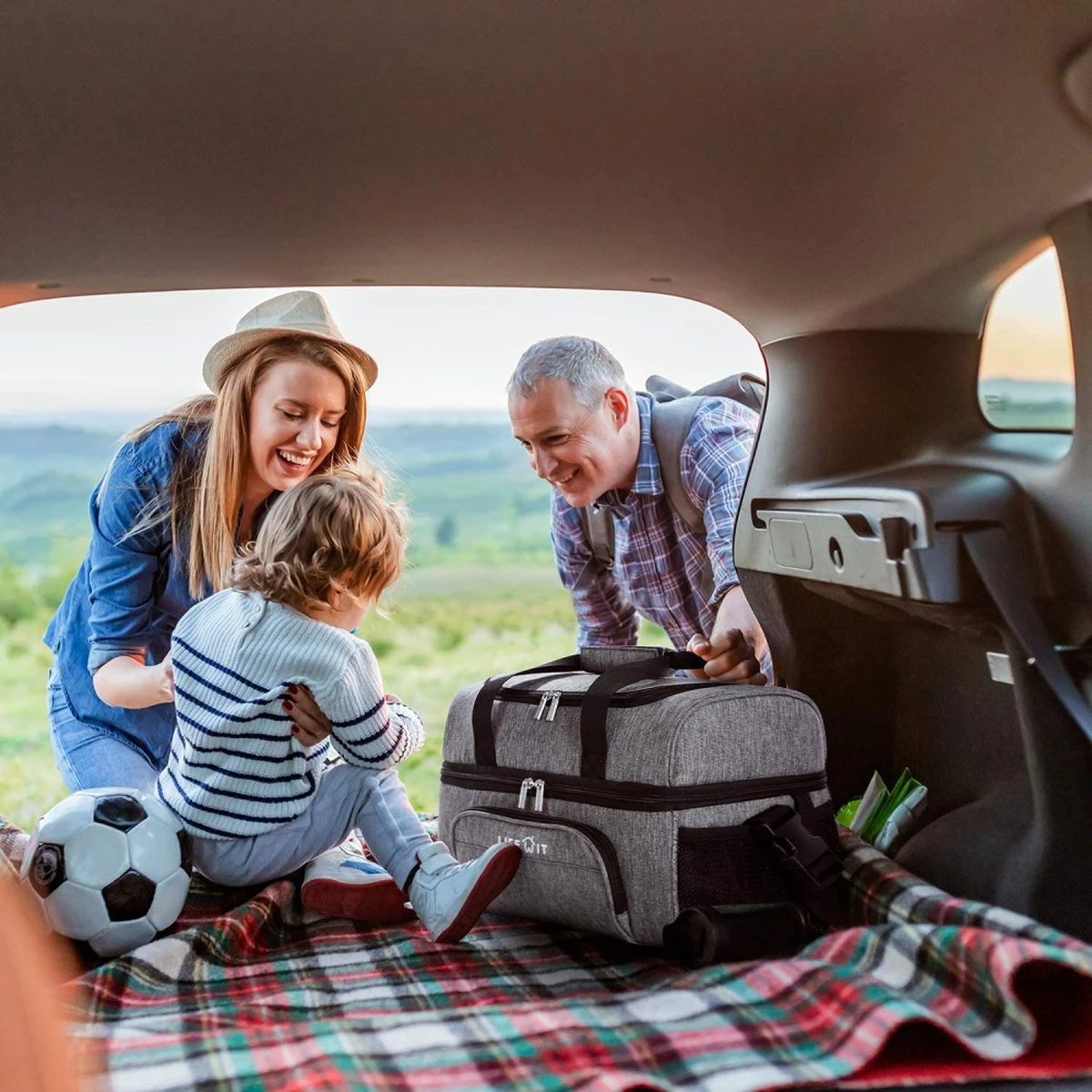 Lifewit 20L Koeltas | 20 Liter | Opvouwbaar | Koelbox-Koeltas | Isolatietas/ Picknicktas Voor Levensmiddelen / Grijs - Afbeelding 3