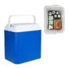 Cheqo® Elektrische Koelbox Voor Auto - 12V - 24L - Blauw - Autostekker - Afneembaar Deksel & Handvat - 2.2kg - 40x24x39cm
