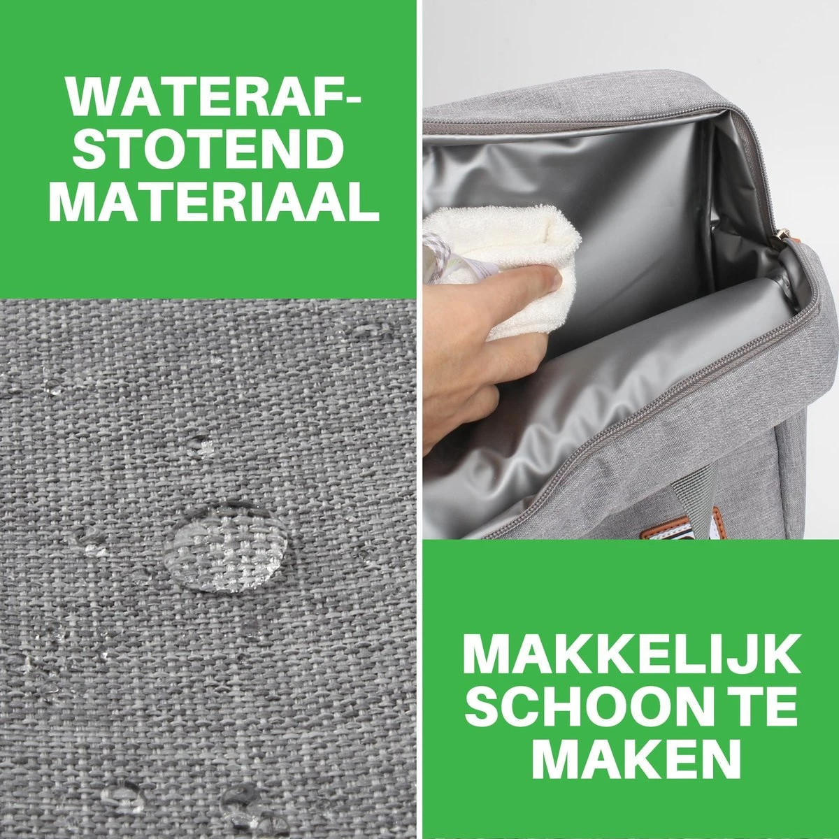 Brisby 4 Laags Geïsoleerde Koeltas - Lunchtas 7 Liter - Lichtgrijs - Afbeelding 7