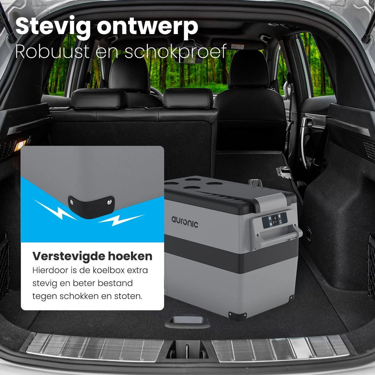 Auronic Elektrische Koelbox - 40.5L - Compressor - 12V En 240V - Grijs - Afbeelding 8