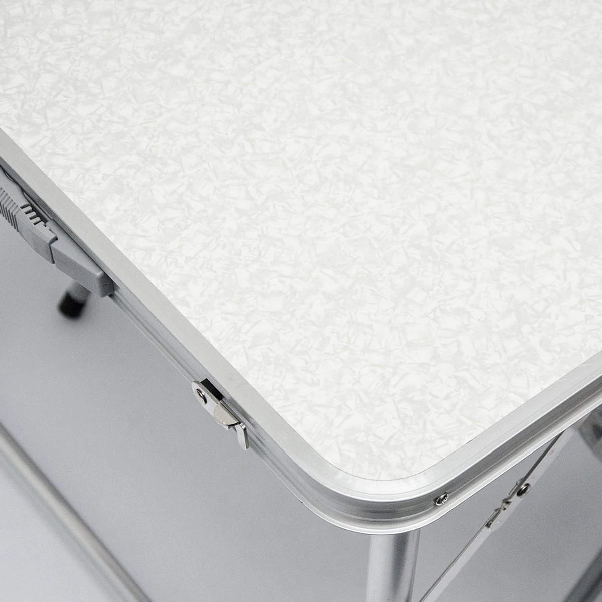 Inklapbare, In Hoogte Verstelbare Campingtafel 120x60x70cm Incl. 4 Inklapbare Krukken Campingtafel S - Afbeelding 5