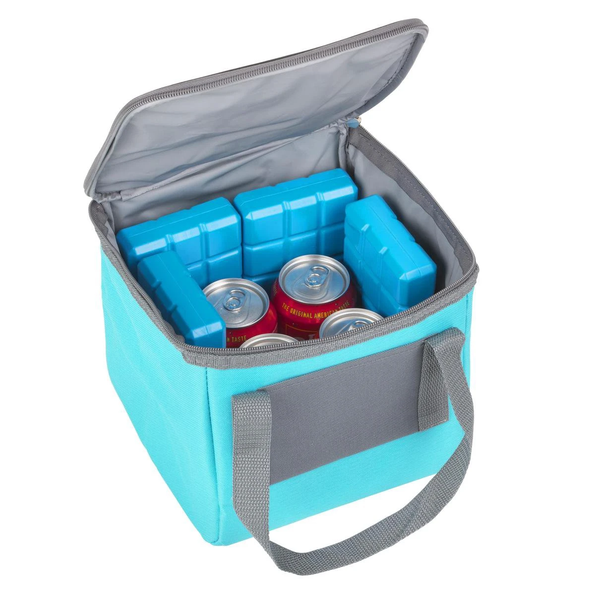 Basis Sterke Koeltas Set - 25 + 10 Liter - Lunchtas - Geïsoleerde Koeltassen - Picknicktas - Coolerbag - Blauw - Afbeelding 6