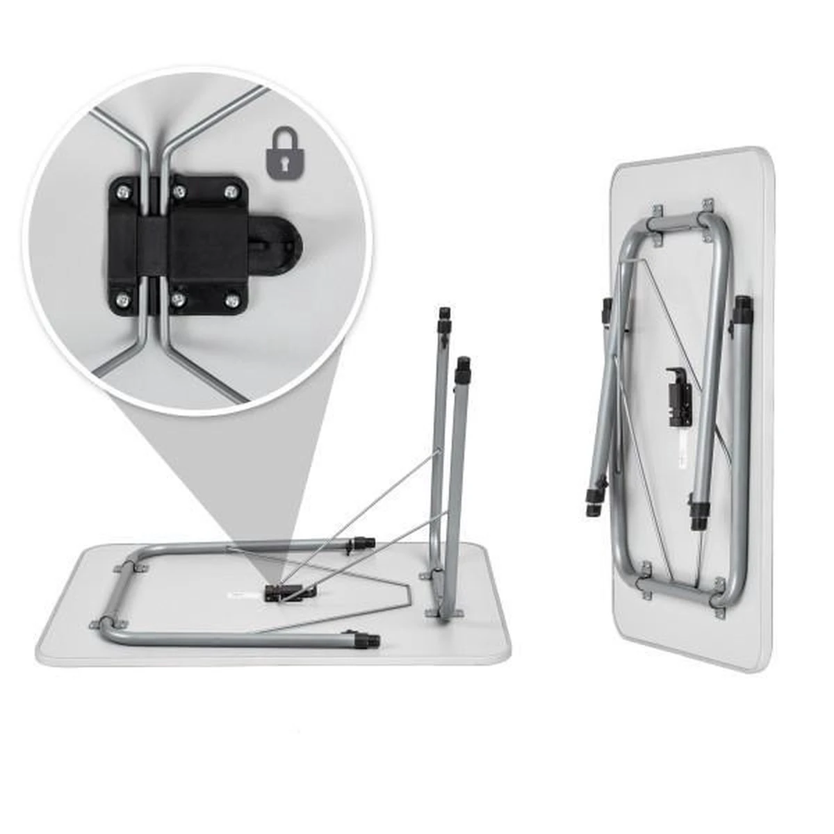 TecTake - Campingtafel - Inklapbaar, Afmetingen 80 X 60 X 68 Cm - 402173 - Afbeelding 3