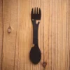 Ikgaopavontuur Reisbestek Spork (Aluminium / RVS) - Lichtgewicht Reisbestek To Go - Lepel, Mes En Vork In één Multitool