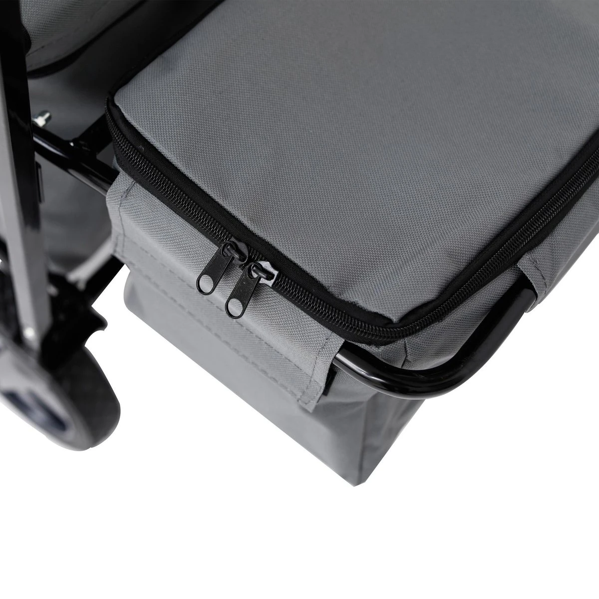 AREBOS Handwagen Vouwbare Dak Handwagen Vouwbare Trolley Uitrustingswagen Grijs - Afbeelding 10