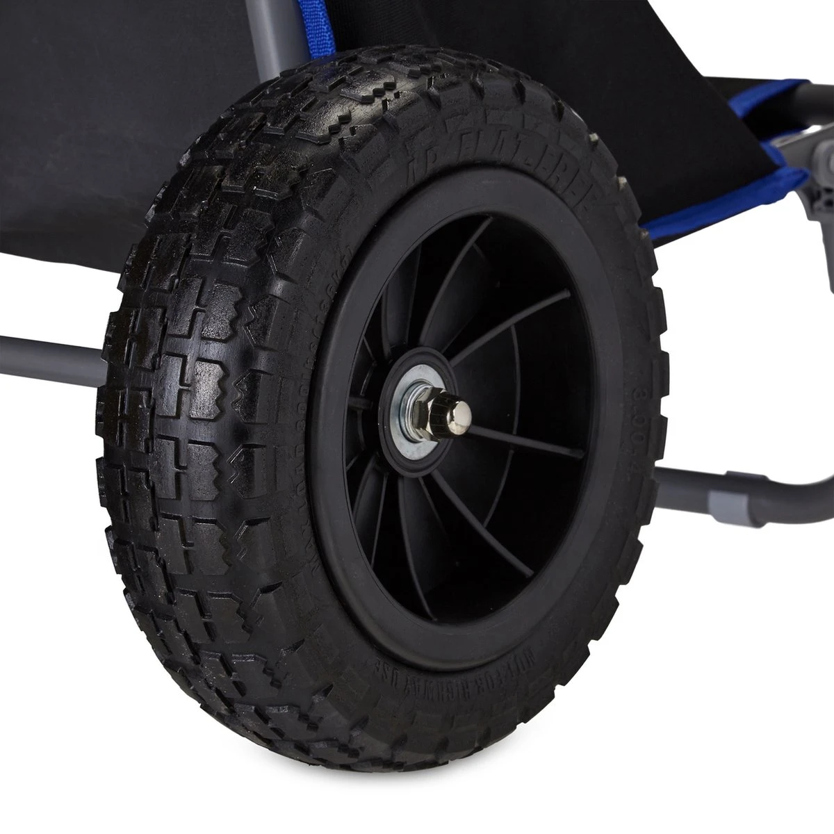 Relaxdays Strandkar Opvouwbaar - Strandstoel Met Zonnedak - Strand Stoel Op Wielen - Afbeelding 6