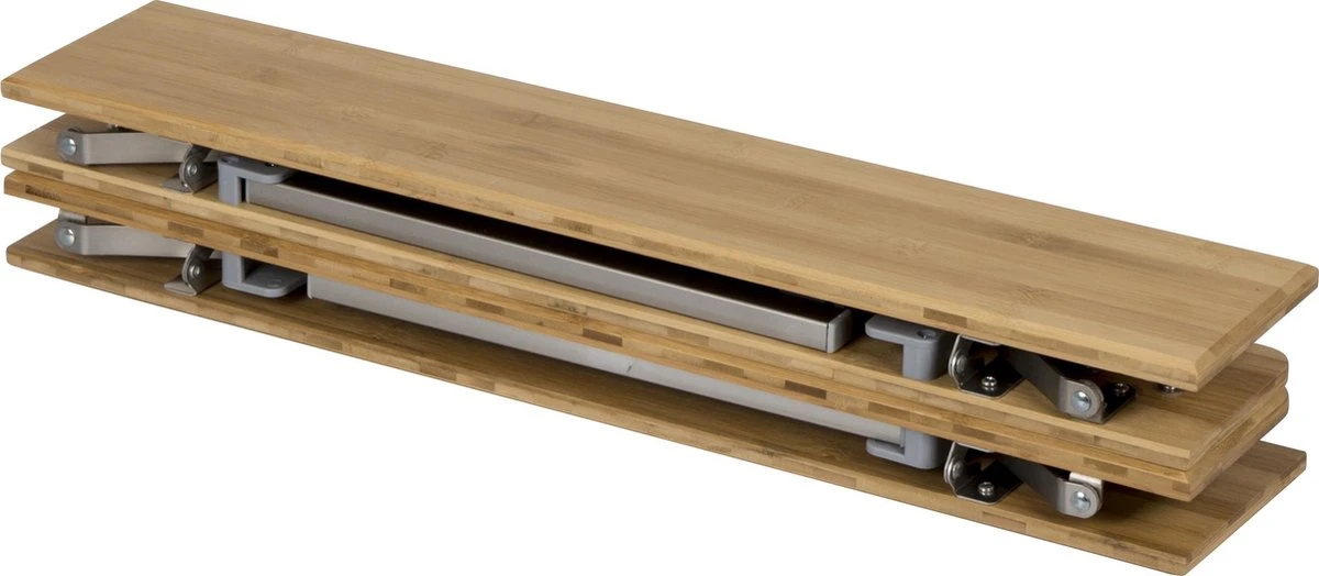 Bo-Camp Urban Outdoor Campingtafel - Opvouwbaar - Morris - Bamboe - Afbeelding 4