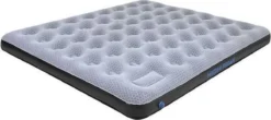 High Peak King Comfort Plus Luchtbed - 2-Persoons - Grijs-Blauw - Ingebouwde Voetpomp