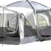 Skandika Pitea XL CROSS Tent – Koepeltenten - Autotent – Campingtent Voor SUV, Caddy, Auto, CUV - Voor Max. 4 Personen – Vrijstaand – Met/zonder Slaapcabine – Max. Stahoogte 230 Cm – 3000mm Waterkolom - 475 X 290 X 230 Cm (LxBxH) – Kamperen - Grijs