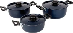 Bo-Camp Pannenset Rondo - 3-delig - Aluminium