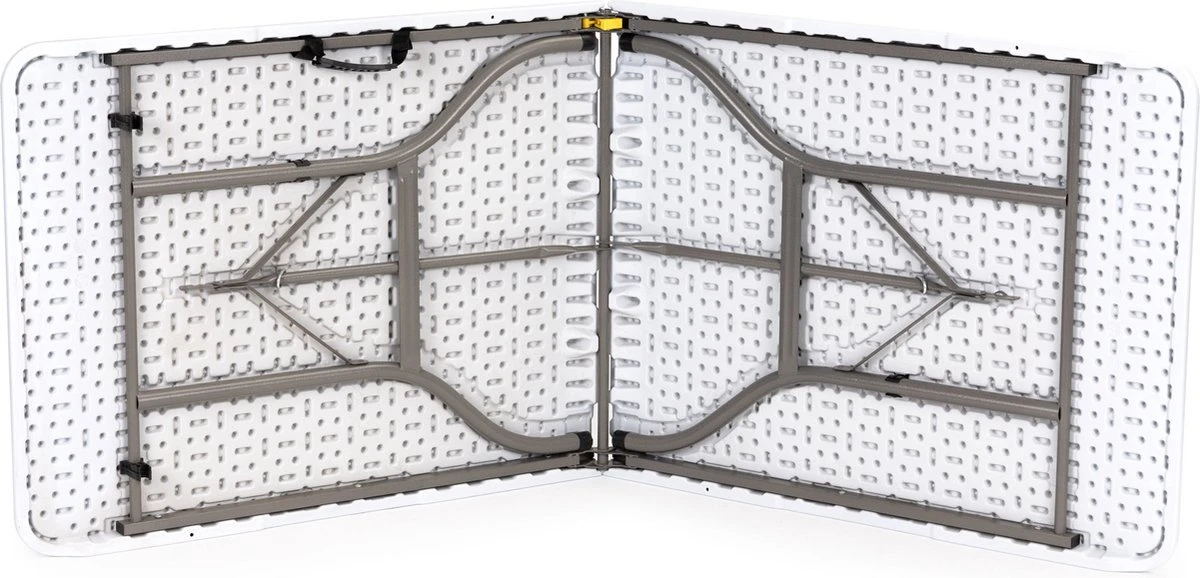 Inklapbare Tafel - Opklaptafel - 180x70x73,5 Cm - Wit - Afbeelding 4