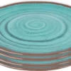 Bo-Camp Ontbijtbord - Halo - 100% Melamine - 4 Stuks - Aqua
