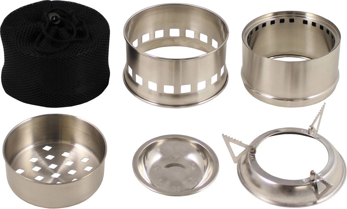 Fox Outdoor - Houtbrander "Forest" - RVS - Afbeelding 2