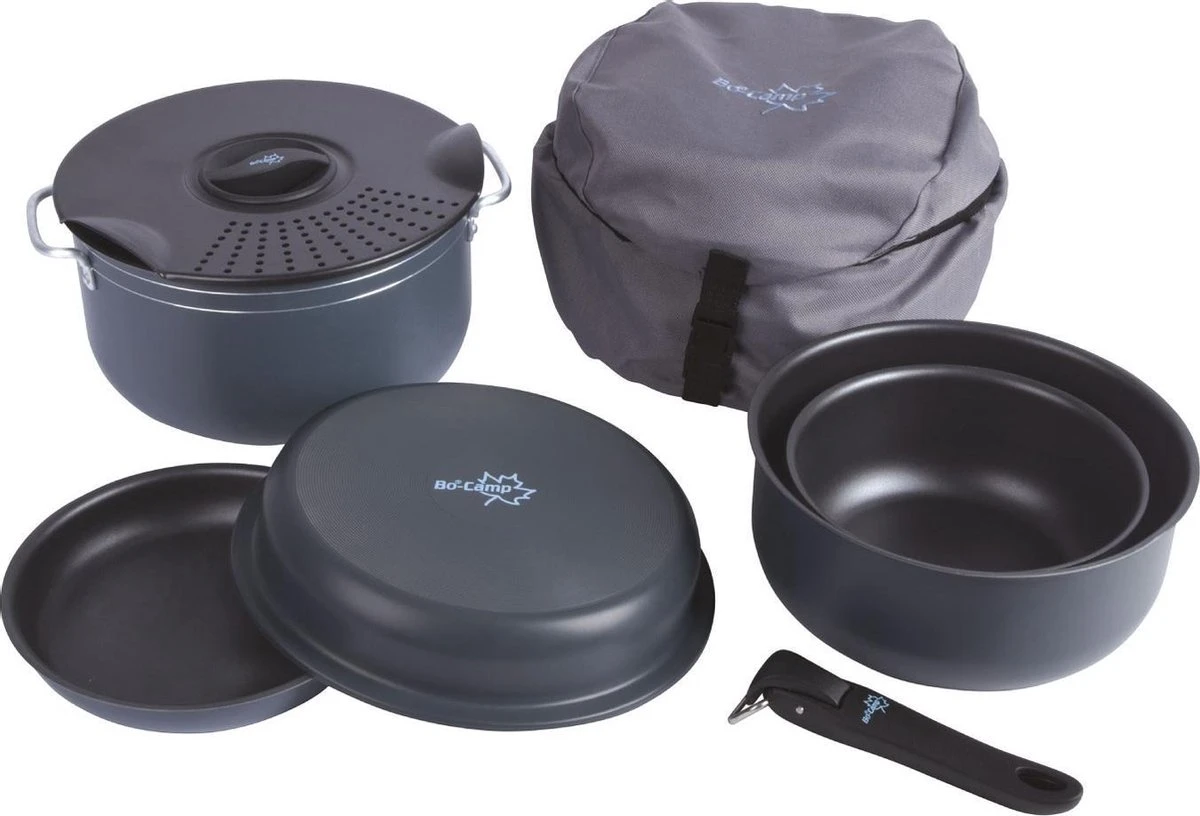 Bo-Camp Pannenset - Camping - 7-delig - Aluminium - Afbeelding 17