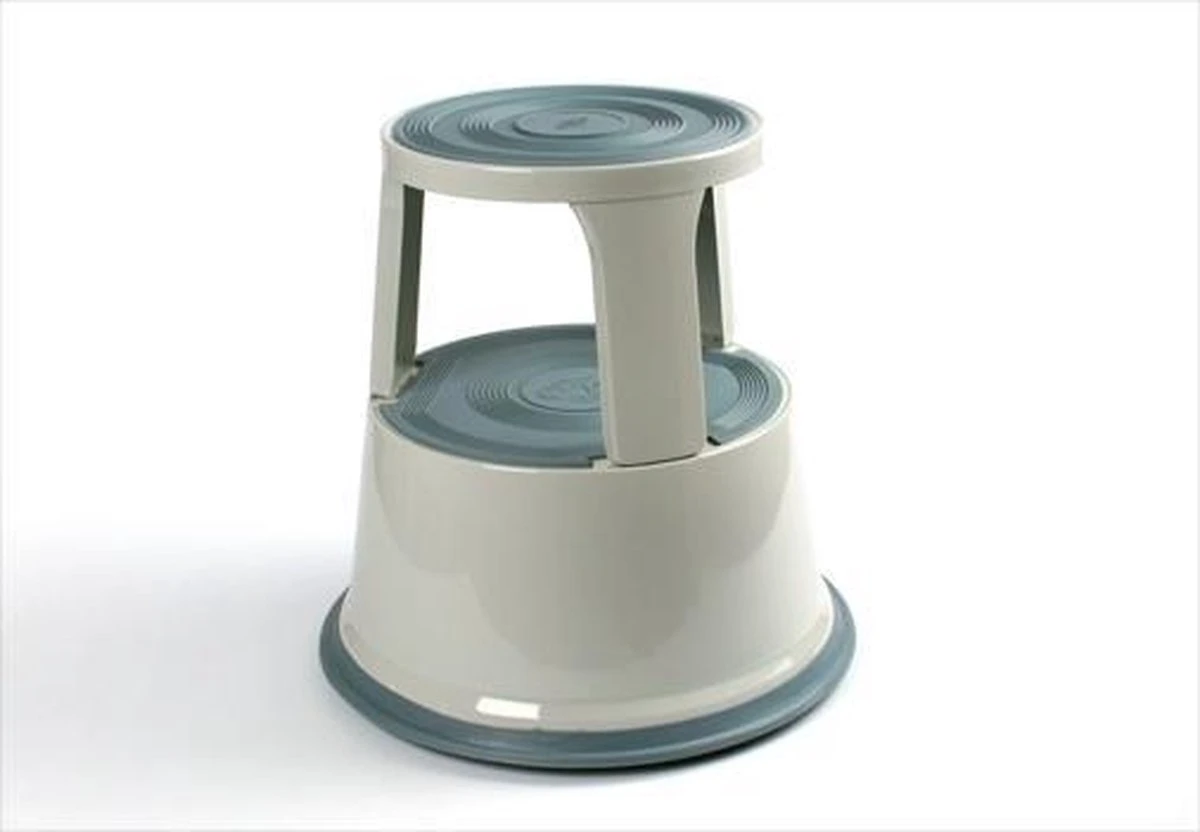 Wedo - Rollhocker, Metalen Opstapkrukje - Lichtgrijs - Afbeelding 3