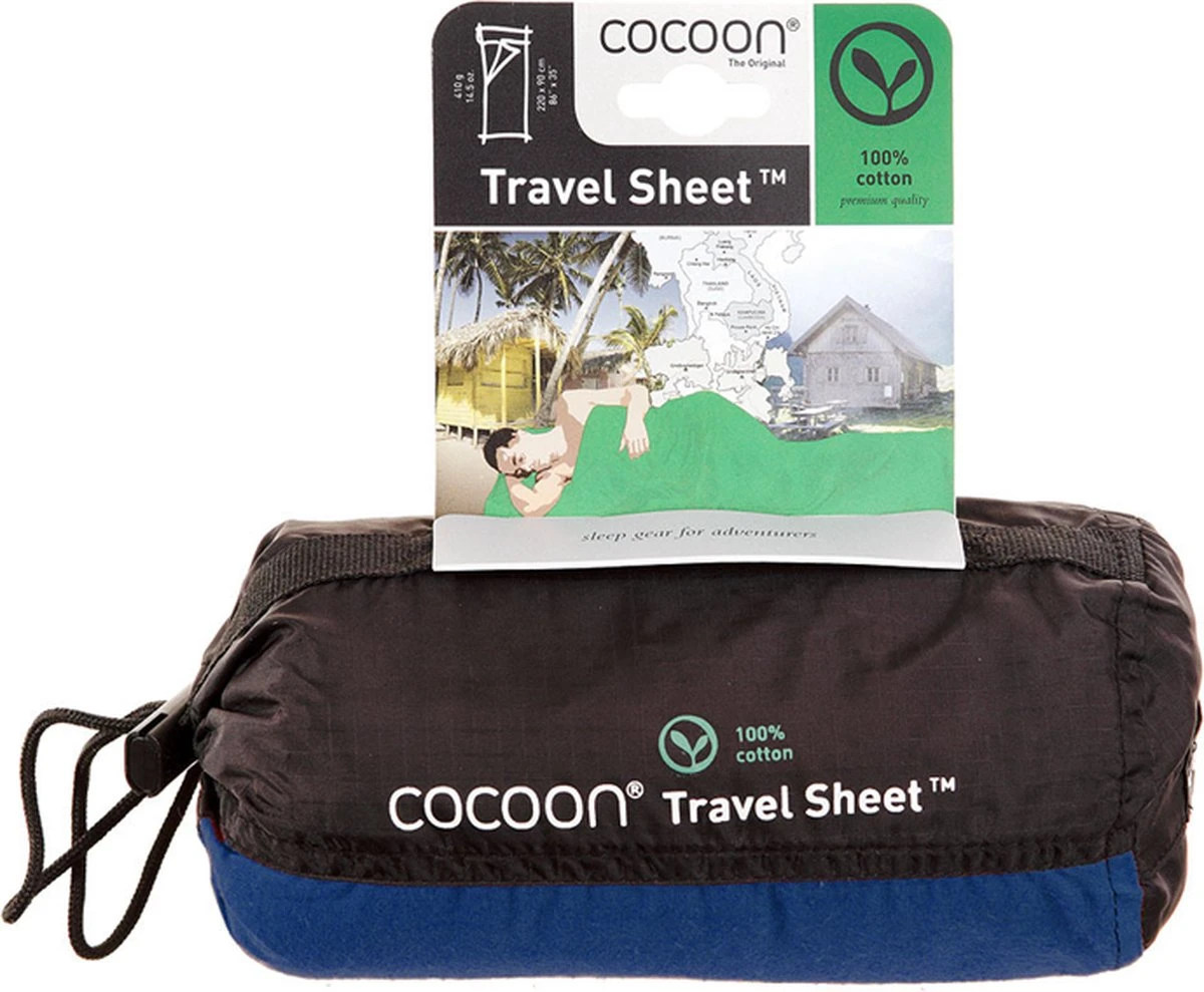 Cocoon TravelSheet - Lakenzak - Katoen - Ultramarine Blue - Afbeelding 6
