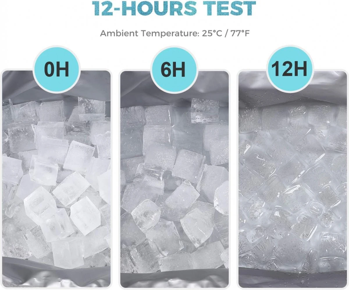 Lifewit 20L Koeltas | 20 Liter | Opvouwbaar | Koelbox-Koeltas | Isolatietas/ Picknicktas Voor Levensmiddelen / Grijs - Afbeelding 6