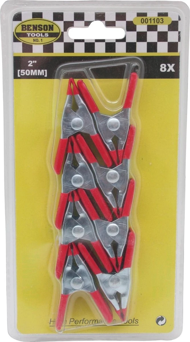 Benson Metalen Veerklem - 50 Mm - 8 Stuks - Afbeelding 11