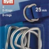 Prym D-Ringen 25mm Zilver