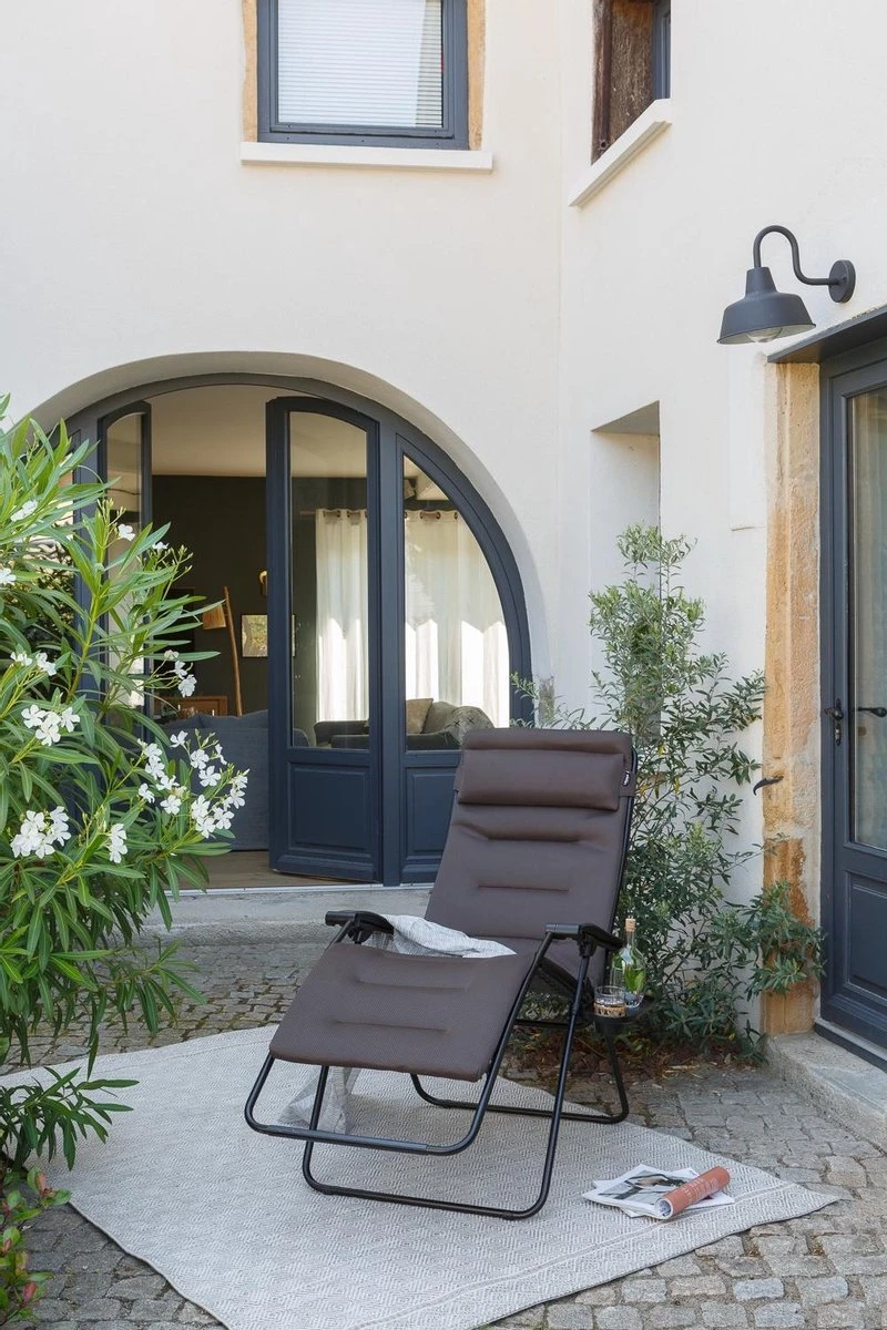 Lafuma RSX Clip Air Comfort - Relaxstoel - Verstelbaar - Inklapbaar- Zero Gravity - Taupe - Afbeelding 4