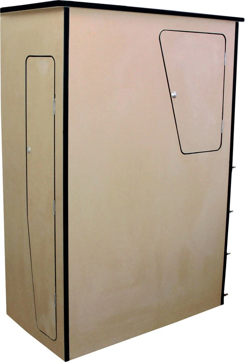 Camper Keuken MDF - Linkerkant EU - Inclusief Kledingstang + Wijnrek - Onbewerkt - Inbouw Kasten Inrichting Kampeerauto Caravan - Afbeelding 6