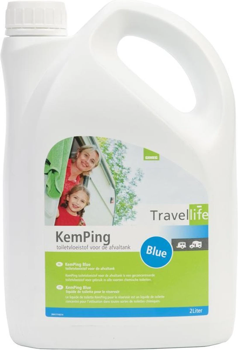 Travellife KemPing Blue - Toiletvloeistof - 2 Liter - Afbeelding 3