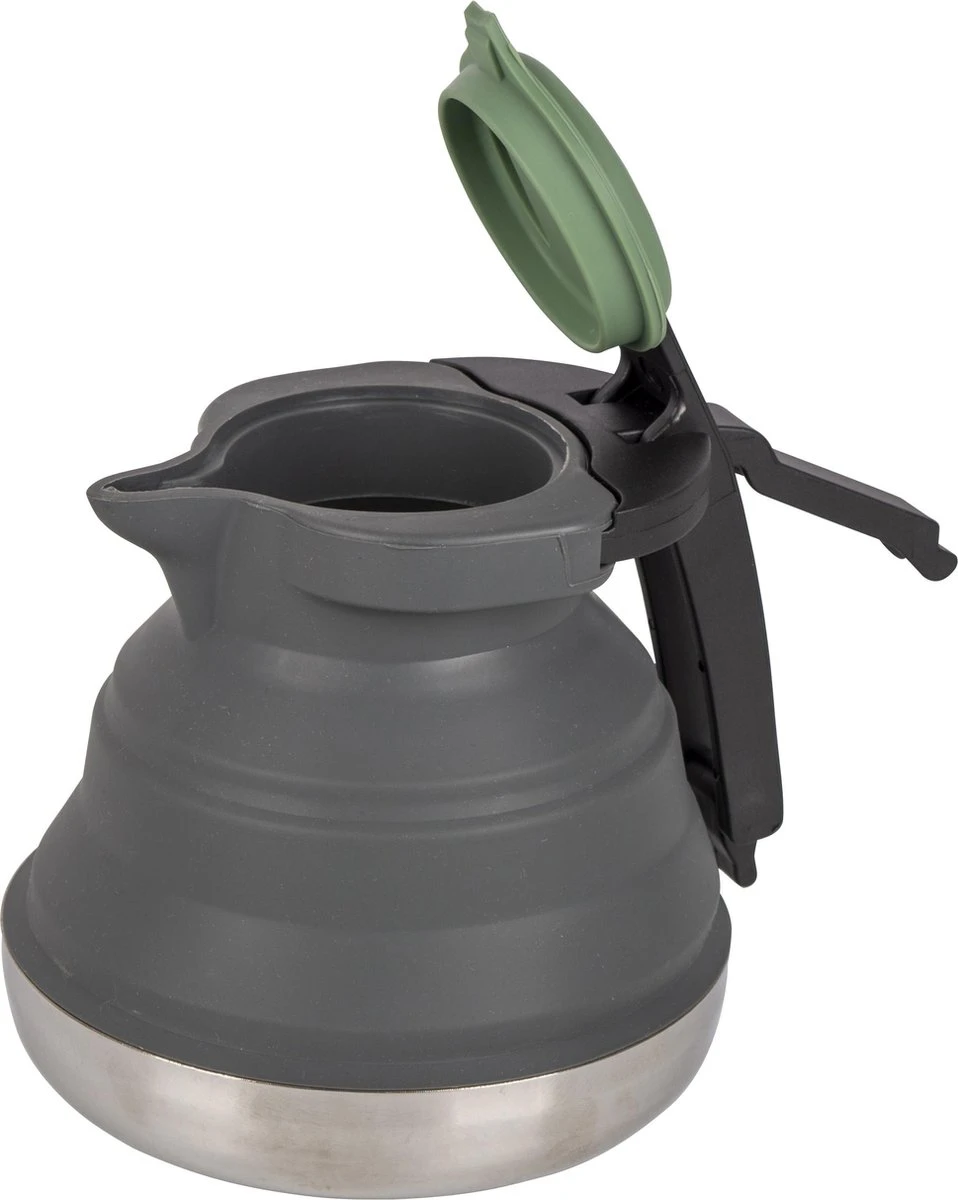 Bo-Camp Theeketel - Opvouwbaar - 1.2 Liter - Siliconen/rvs - Afbeelding 7