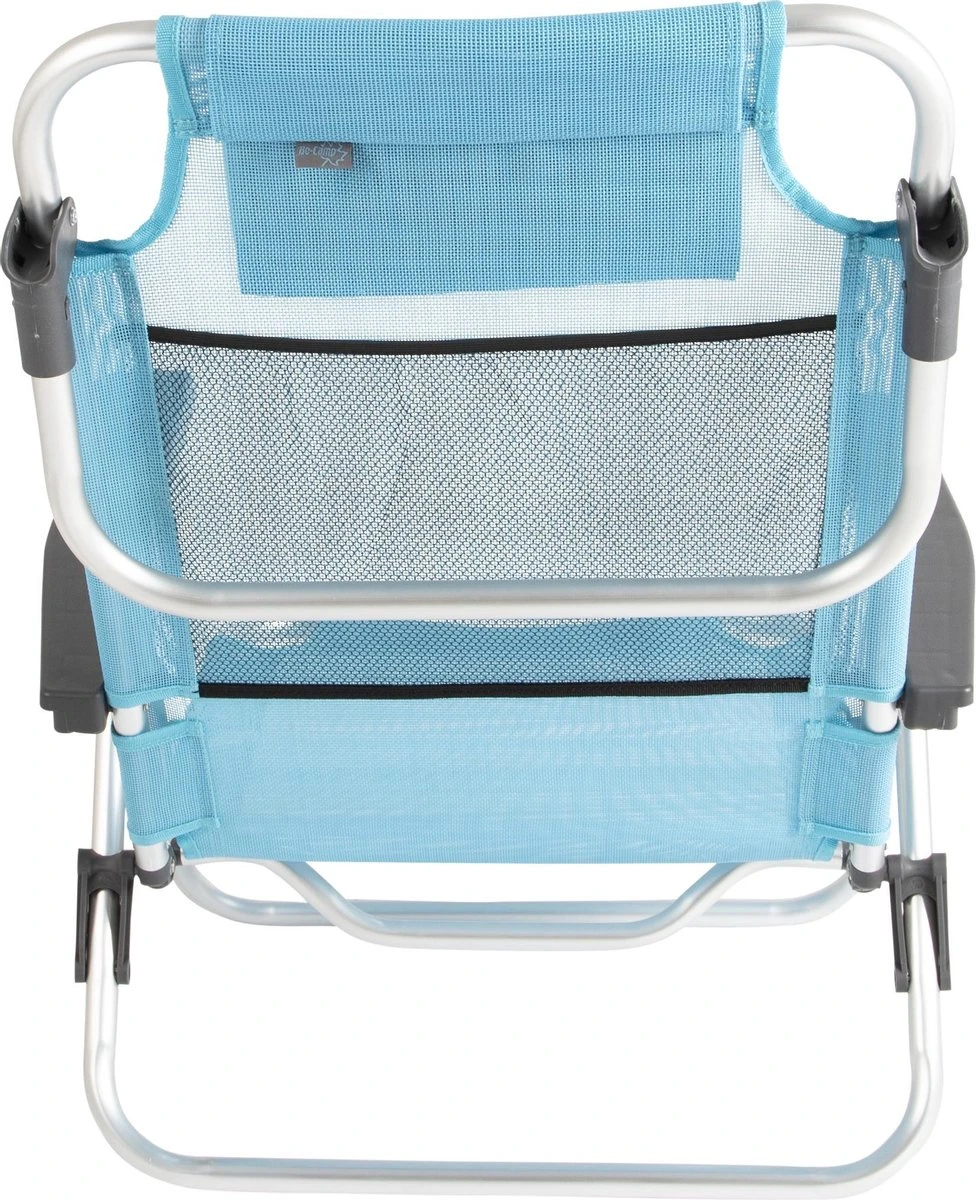 Bo-Camp Beach Chair - Monaco - Aluminium - Blauw - Afbeelding 9