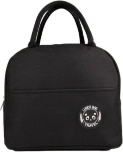 Koeltas - Lunchtas - Volwassenen En Kinderen - Compact & Handig: Zomer - Picknick -School - Lunch - Werk - Klassiek Zwart